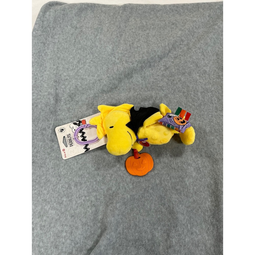 Peanuts Woodstock Halloween Baby Activity Toy Vampire Cape Pumpkin Teether NWT